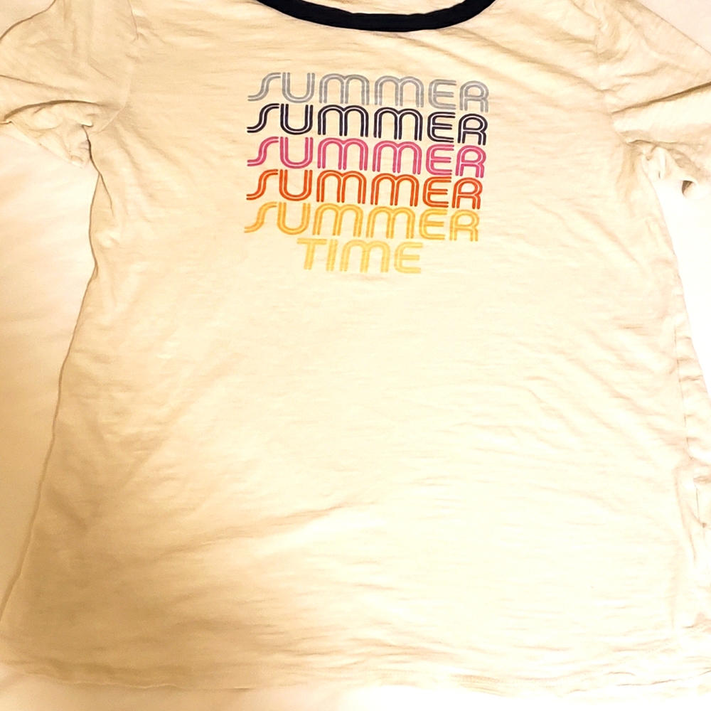 OLD NAVY tee with navy blue necline